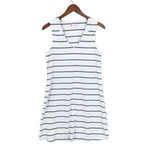 JUDE CONNALLY Mini Dress Striped Sleeveless White